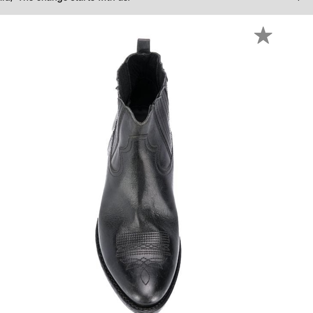 Golden Goose Black Leather Ankle Booties - Picture 3 of 8